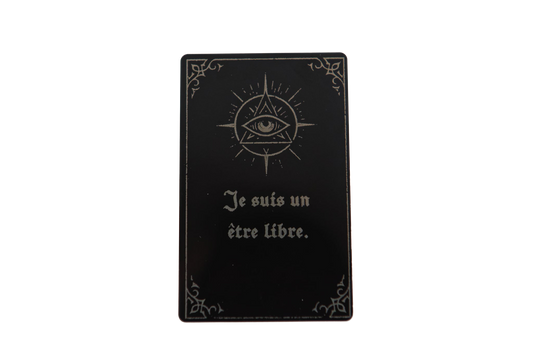Carte Codée Signature Primaire — Je suis un être libre