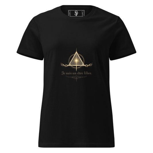 T-shirt Signature Primaire — Je suis un être libre.