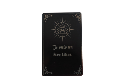 Carte Codée Signature Primaire — Je suis un être libre