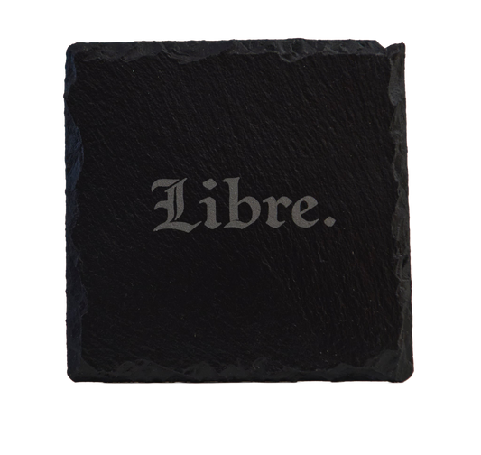 Sous-verre Ardoise Signature Primaire - Libre.