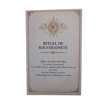 Carnet Rituel — Rituel de Souveraineté