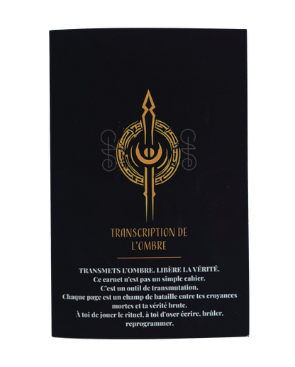 Carnet Rituel — Transcription de l’Ombre
