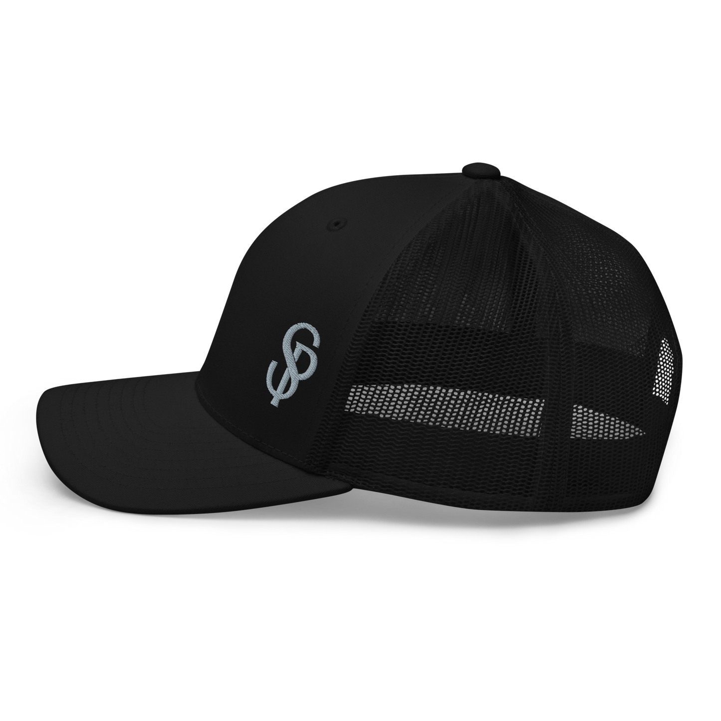 Casquette Trucker Retro - Noir et Cendre