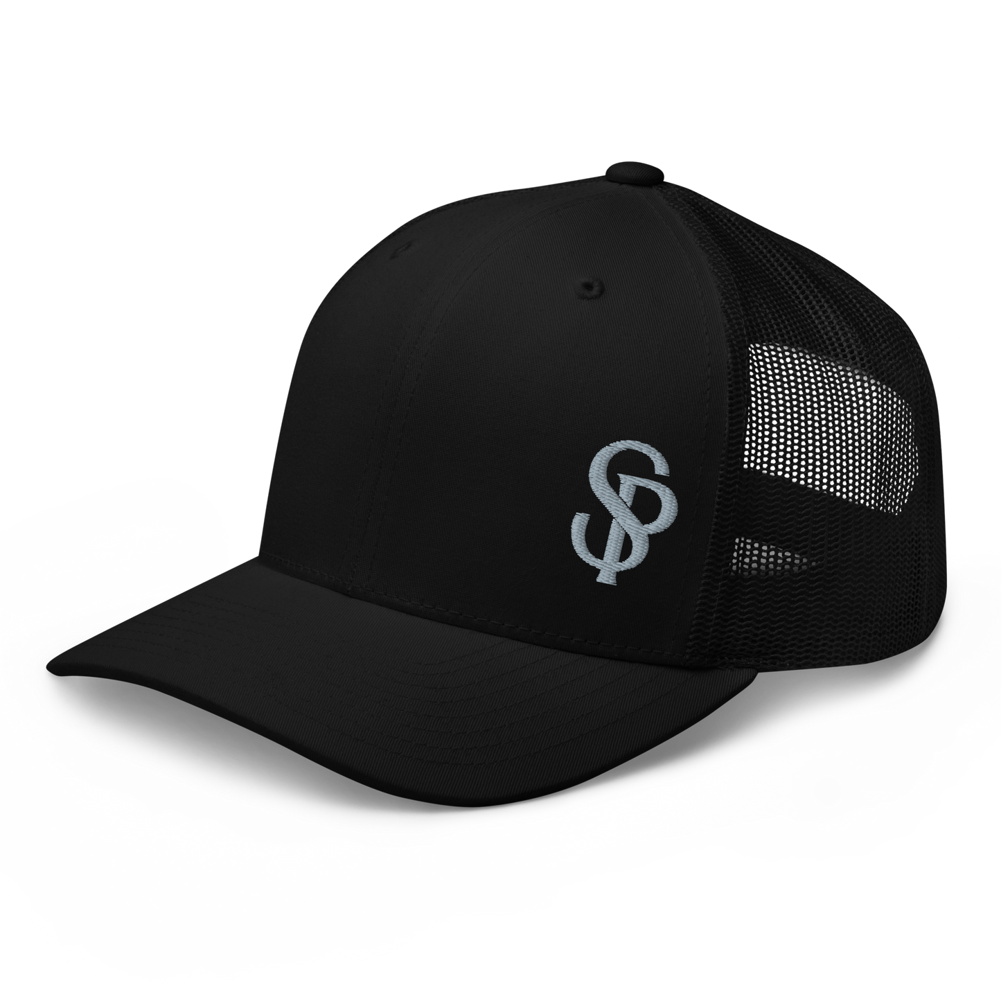 Casquette Trucker Retro - Noir et Cendre