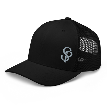 Casquette Trucker Retro - Noir et Cendre