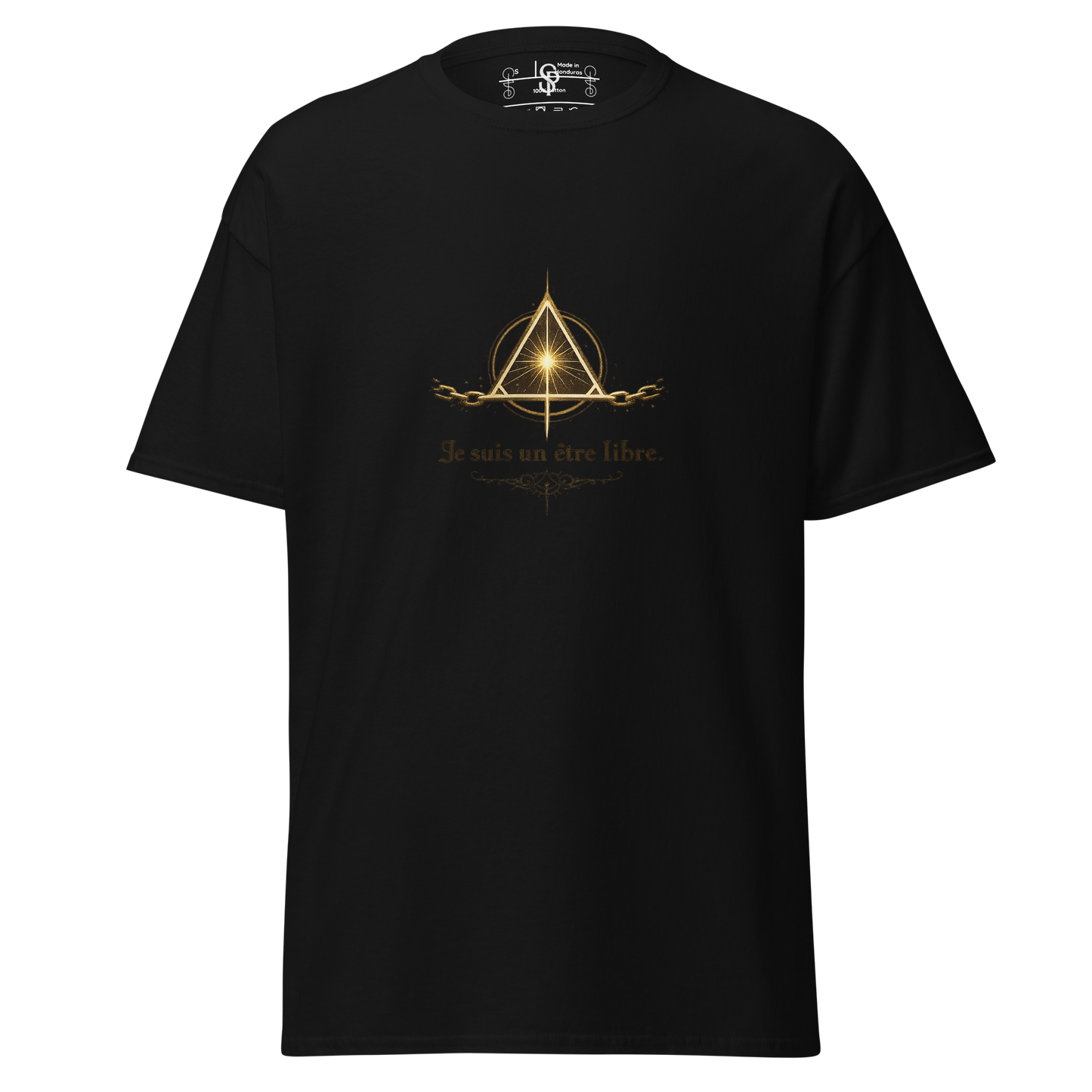 T-shirt Signature Primaire — Je suis un être libre.