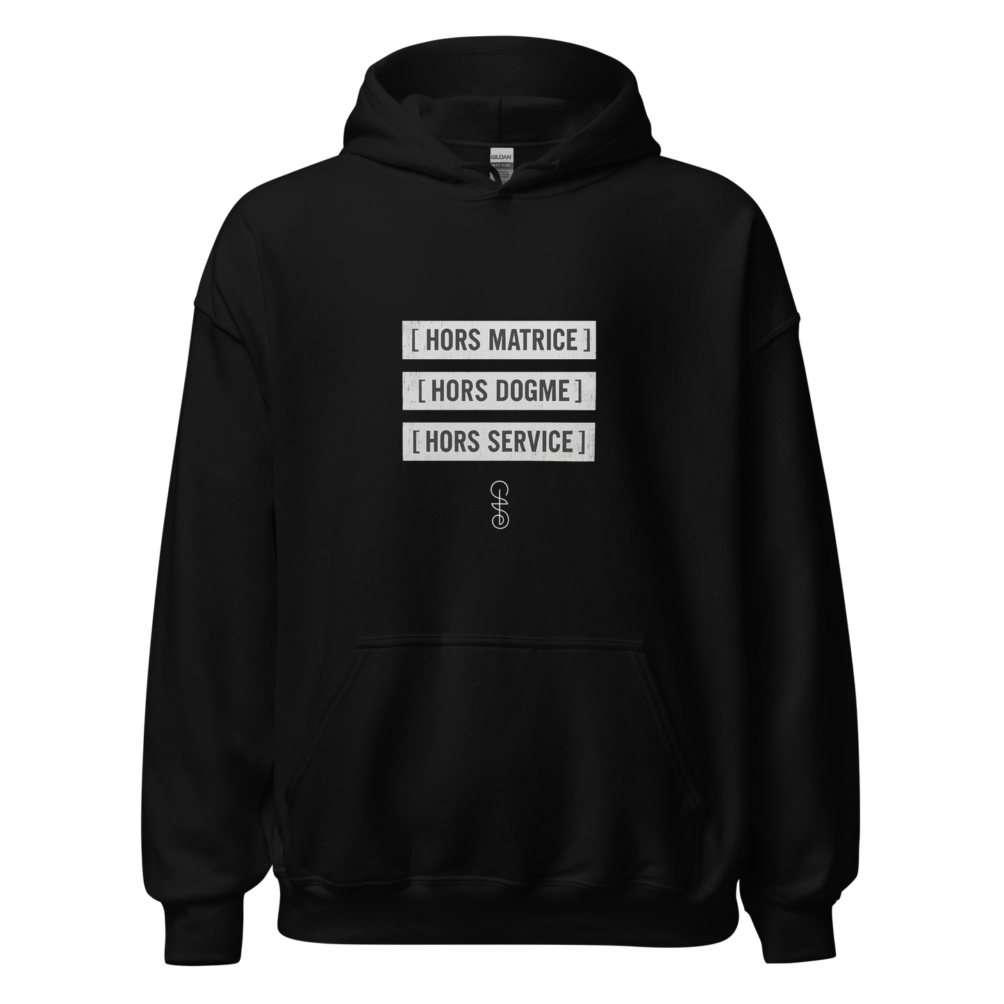 Hoodie Signature Primaire – Hors dogme, hors service