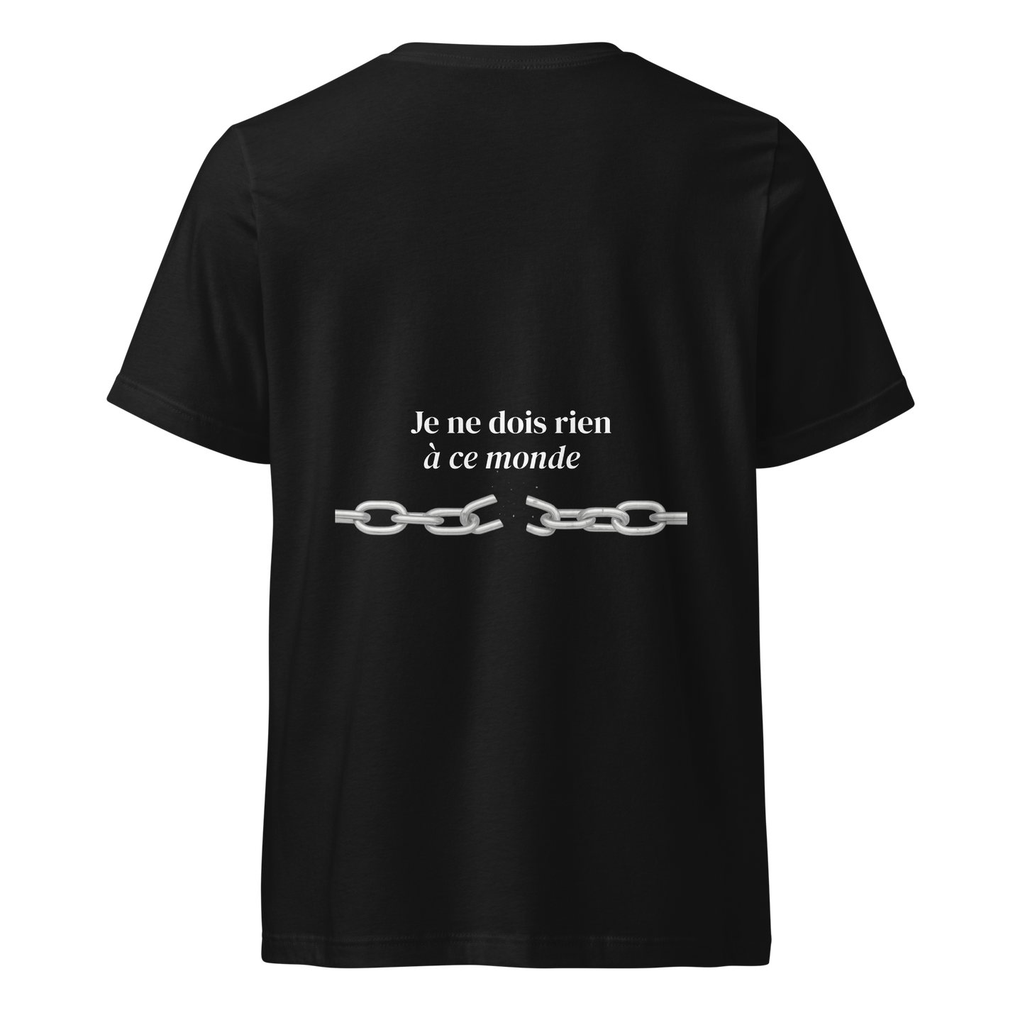 T-shirt Signature Primaire - Je ne dois rien à ce monde.