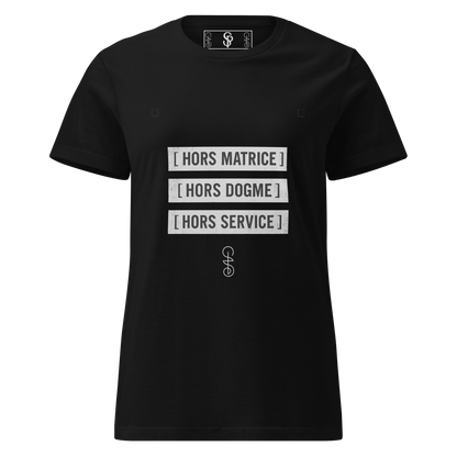 T-shirt Signature Primaire — Hors matrice, hors dogme, hors service